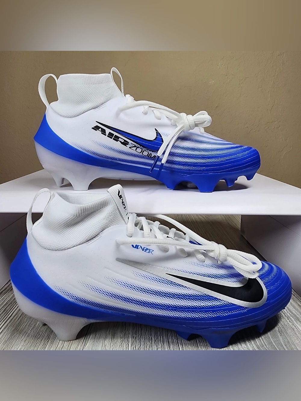 Nike Zoom Air Vapor Pro 1 Football White/Blue Mens FB3298-101